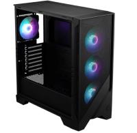 MSI MAG FORGE 320R AIRFLOW A-RGB ATX Siyah Mid Tower Kasa PSU YOK Temperli Cam,4x120MM